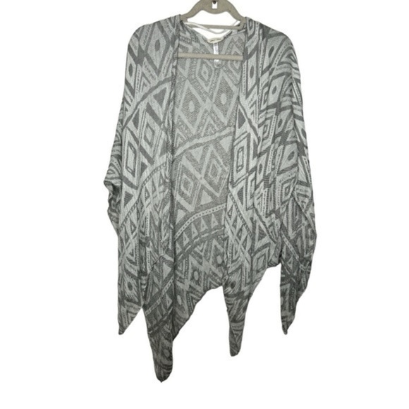 Anthropologie Sweaters - Anthropologie Geometric Open Front Knit Cardigan